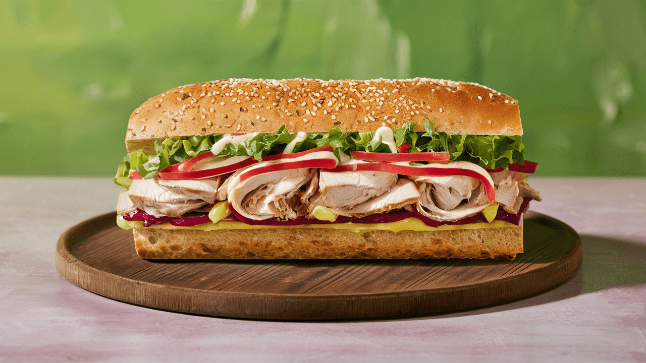 Carved Turkey Sub on 9-Grain Wheat Bread (6")