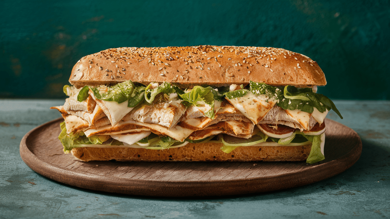 Turkey Italiano Melt Sub on 9-Grain Wheat Bread (6")